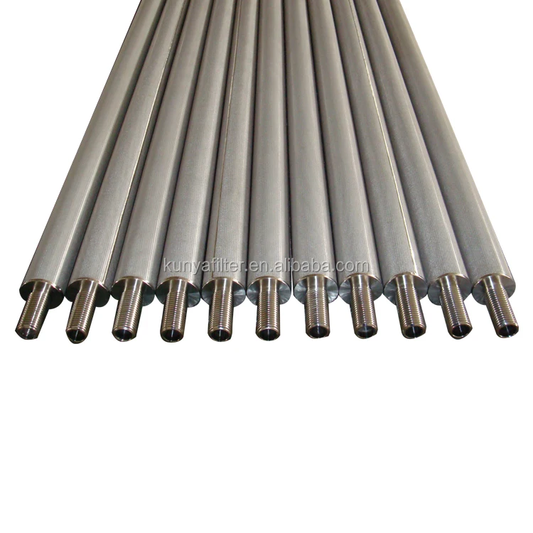 mesh tube sintered filters China 0.2 micron stainless steel micron screen round filter