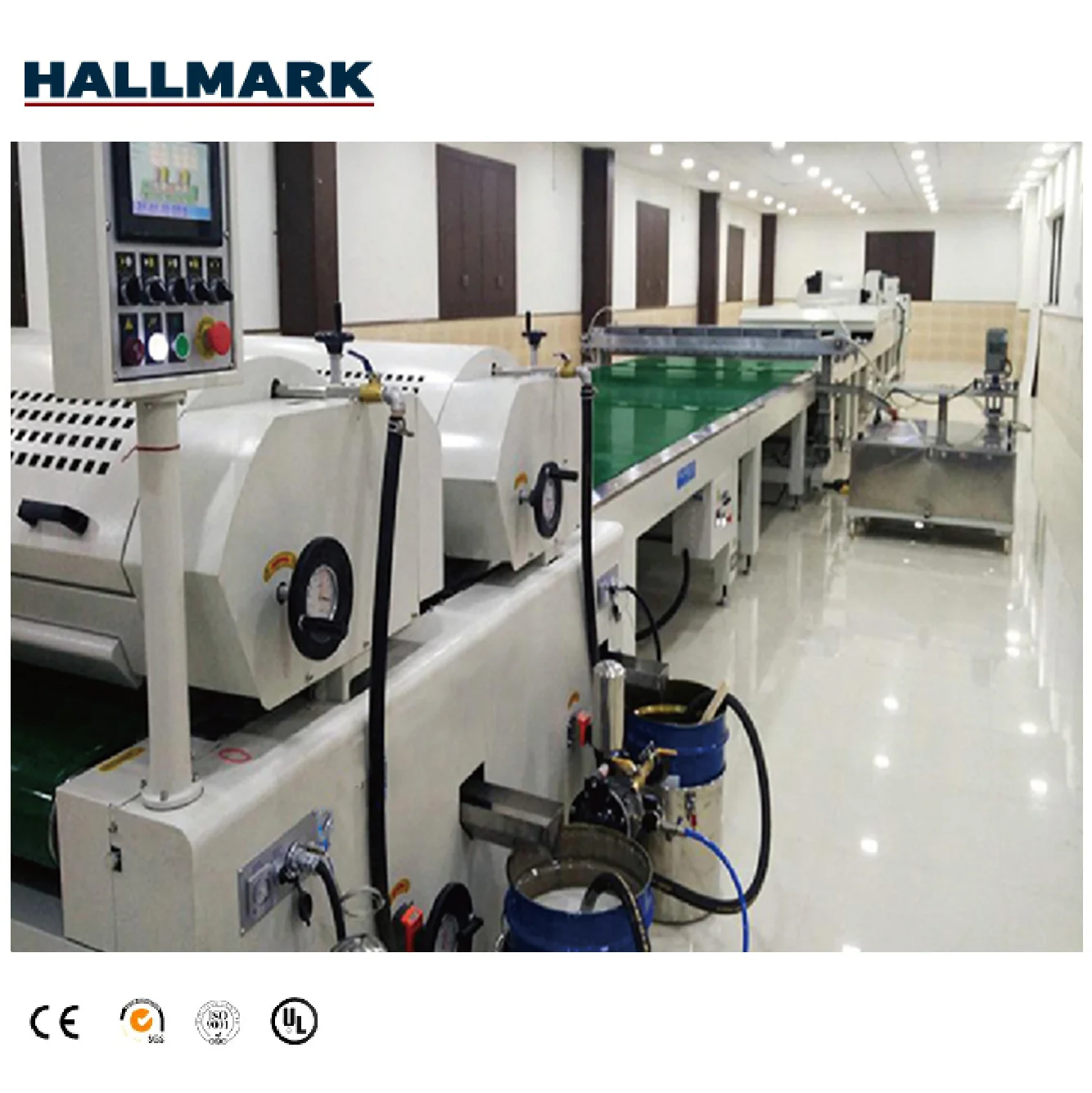 HALLMARK automatic new technology popular SPC flooring line automatic UV coating machinery