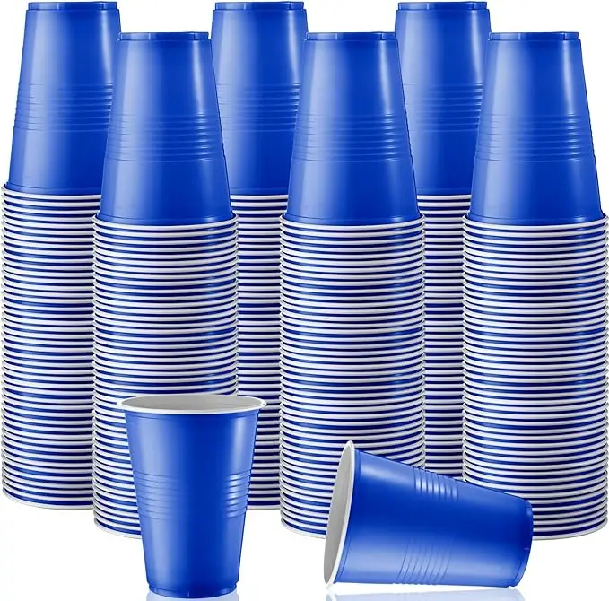 Bulk 16 oz Disposable Tumblers Hard Plastic Party Wine Cups Fancy Beverage Drinking Soda Cups Cocktail Glasses