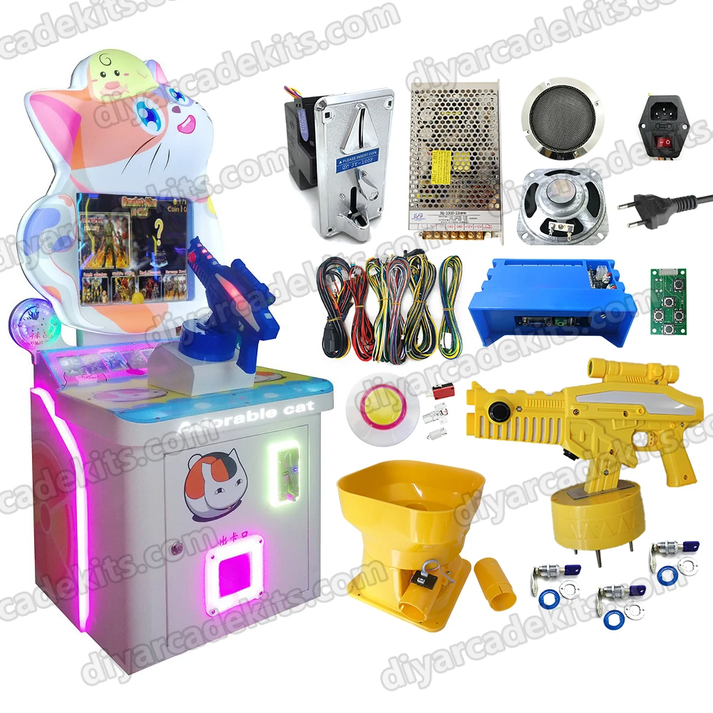 Coin Operated 9 in 1 game shot Simulator Electronic Gun Shooting Arcade Video Game Machine DIY kits For Sale
