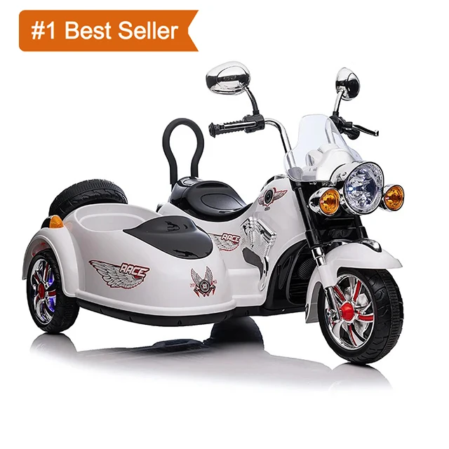Istaride 12v Baby Ride On Car Bike Toy Three Wheels Motorbike Kids Electric Car 2 Seater Motorcycle For Kids