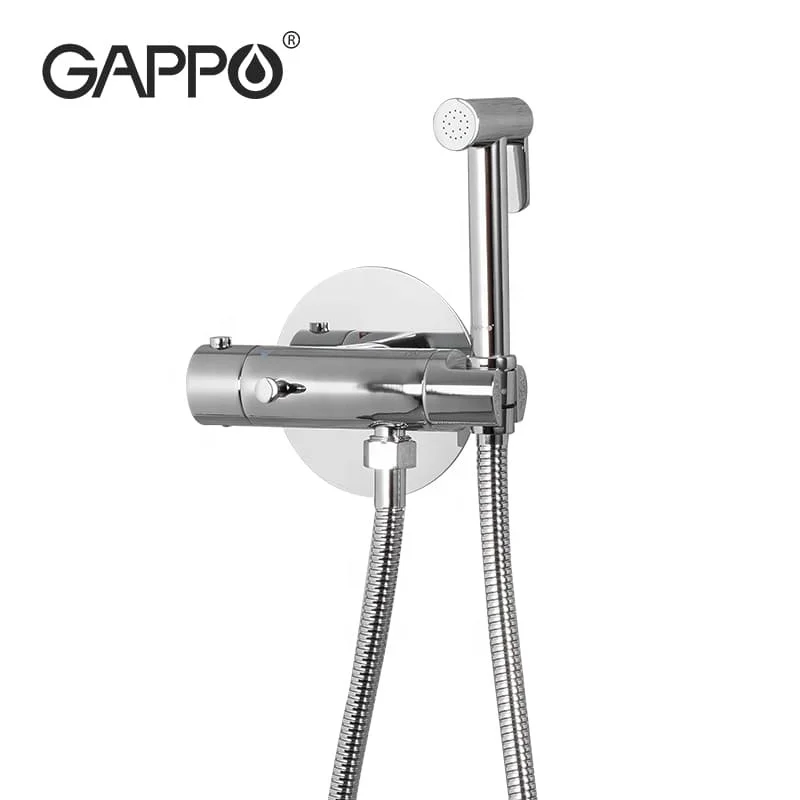 GAPPO Chrome Toilet Bidet Spray Sanitary Ware Health Faucet Thermostatically Adjustable Bidet Shower Faucet