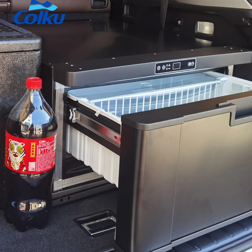 40L Big Capacity Refrigerator For Car With Compressor 12v Boat Refrigerator Car Drawer Fridge Freezer