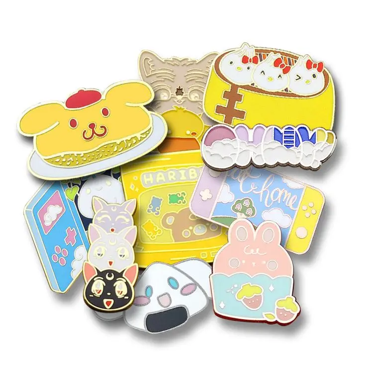 High Quality Pins Manufacturer Customized logo Metal Soft Enamel Custom Kuromi Lapel Pin