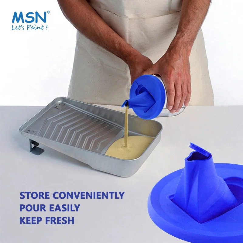new style professional high grade customize plastic cover can lid Easy-Pour paint can lid tin paint can lid