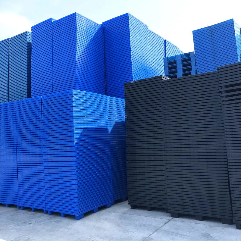 wholesale factory price 1200x800x140 mm mesh deck nestable HDPE material 9 feet plastic pallet for packing and transportation