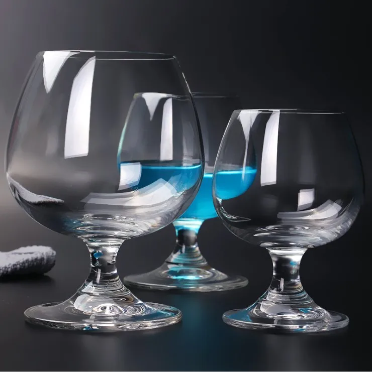 Wholesale lead free crystal brandy snifter glass large brandy glass pregnant brandy wine glass for sale