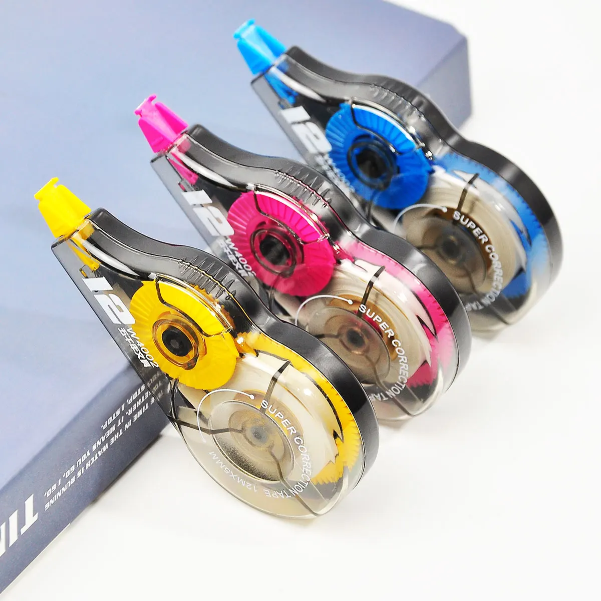 Hot Sell Correction Tape 12m Wholesale Office Supplies Correction Tape for School 3pcs  Set