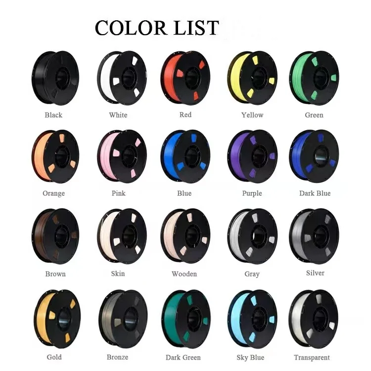 High Quality 1kg PLA 1.75mm New Condition 3D Printer Filaments for Home Use Printing Shops Restaurant Hotels  Printing  Filament