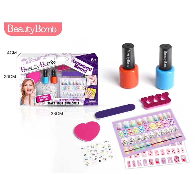 Fashion Art Nail Sticker Wholesale DIY Nail Art Decoration Sticker for kids beauty play set child cosmetic toys Tattoo Sticker f