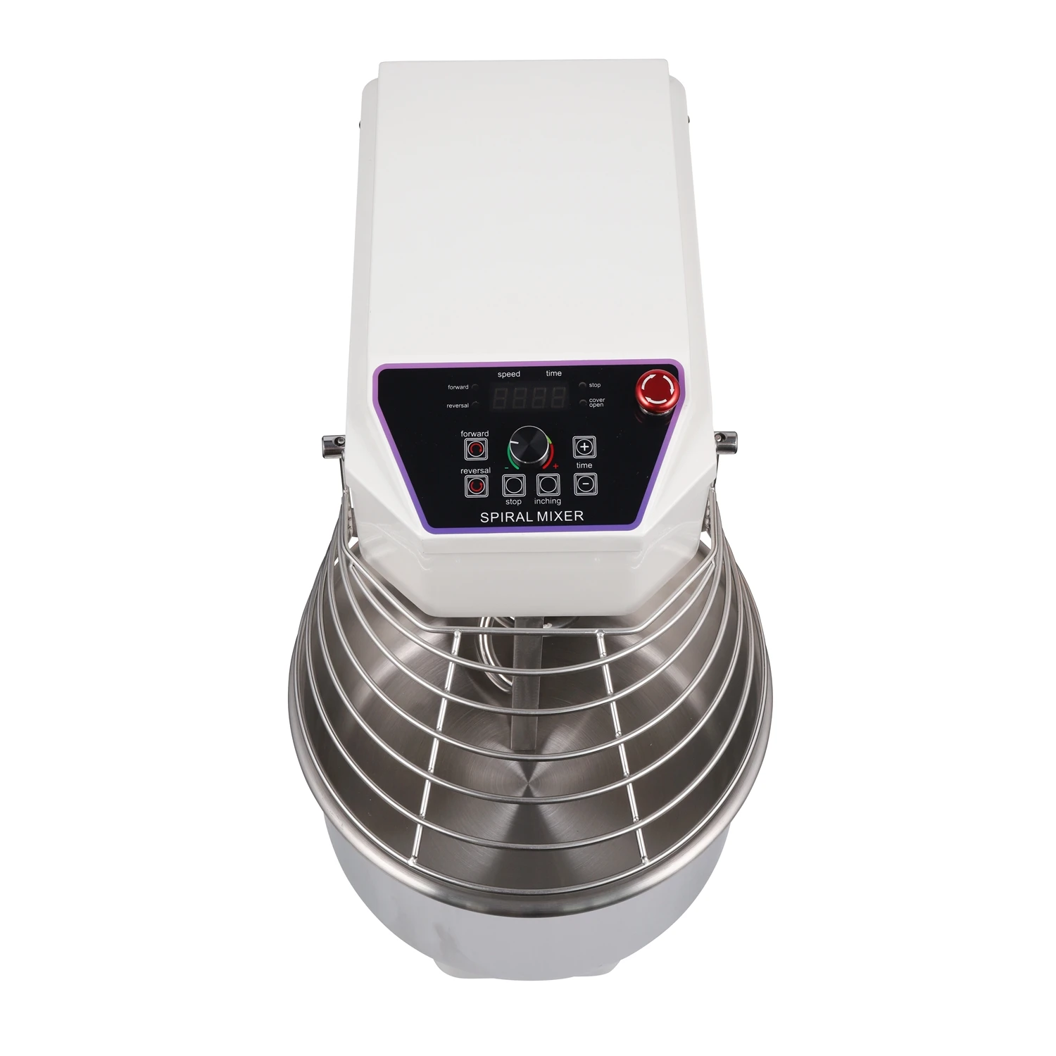 Hot sale 10L spiral dough mixer 4kgs flours digital control panel spiral mixer low noise