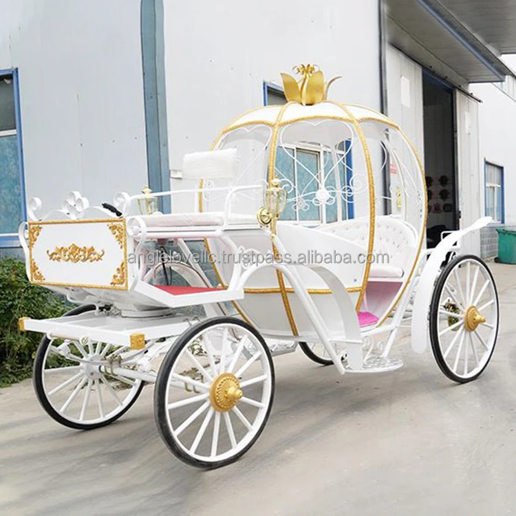 Electric Horse Carriage Retro Steel Cart for Outdoor Park Sightseeing Tours & Wedding Style Wheeled Vehicle for Sale