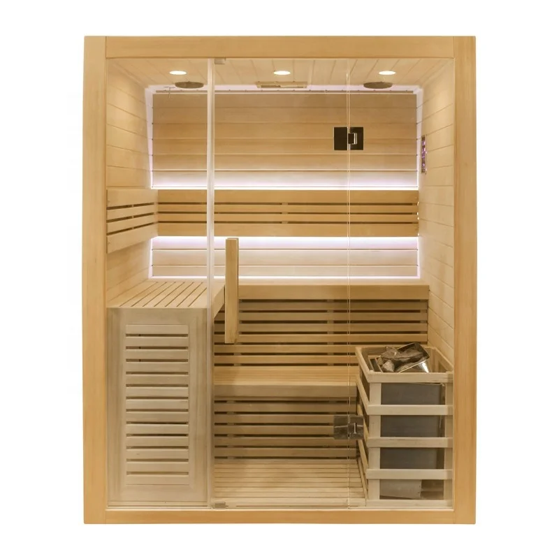 China Factory Two Layer Bench Traditional Singe Person or 2 Person Sauna