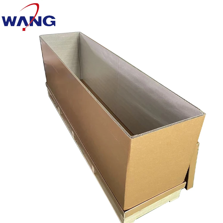 Customized heavy duty corrugated  paper cardboard carton packing box with pallet Waterproof and moisture-proof