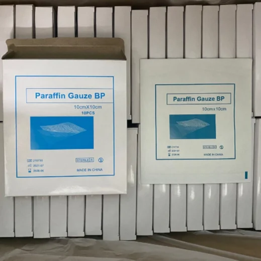 disposable medical paraffin gauze sterile dressing vaseline gauze Paraffin Gauze