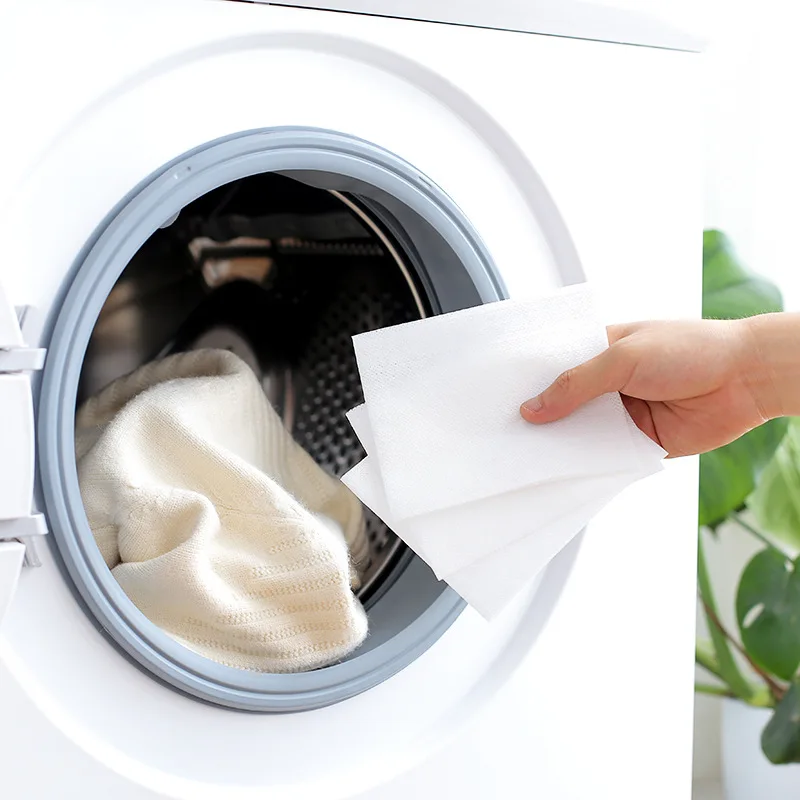 Eco-friendly laundry detergent strips paper sheets