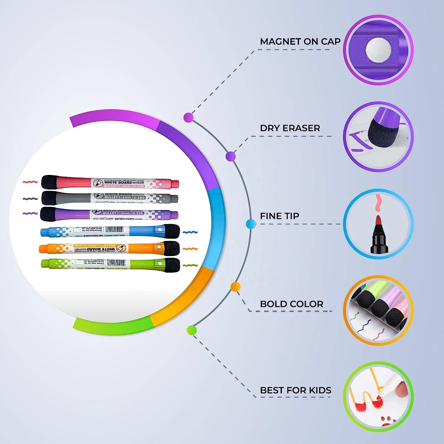 Custom Magnetic Dry Erase Chore Chart Calendar White Board Monthly Weekly Planner Fridge Magnet for home office