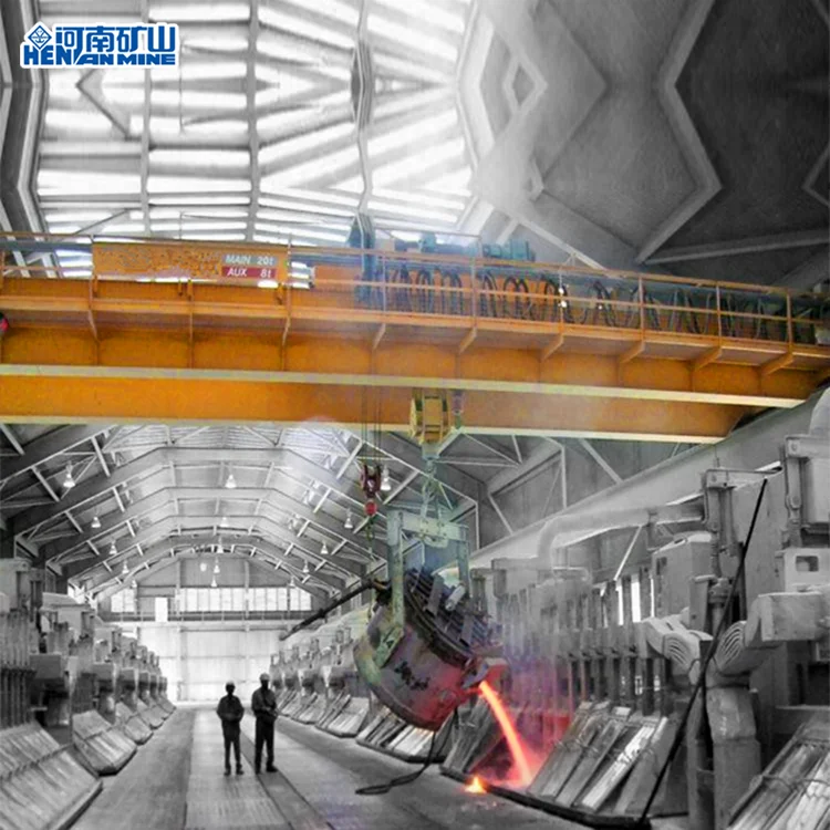 5 тонн 10 20 50 поставщик металлургической печи QDY литейного двухбалочного мостового крана для сталелитейного завода