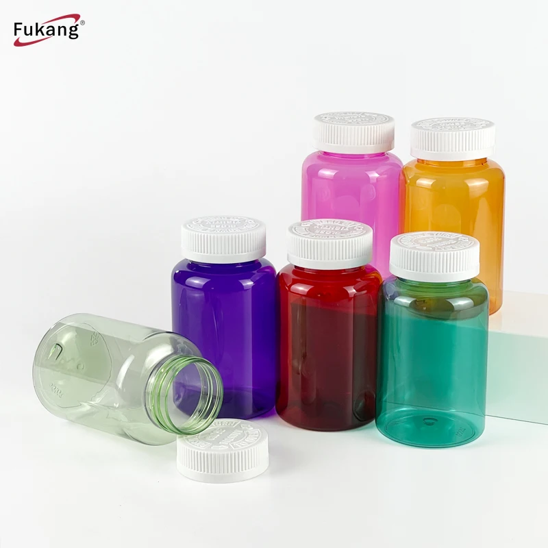 Manufacturer 250cc 300cc  coloured supplement bottles, 8 oz Gummy bottles with CRC