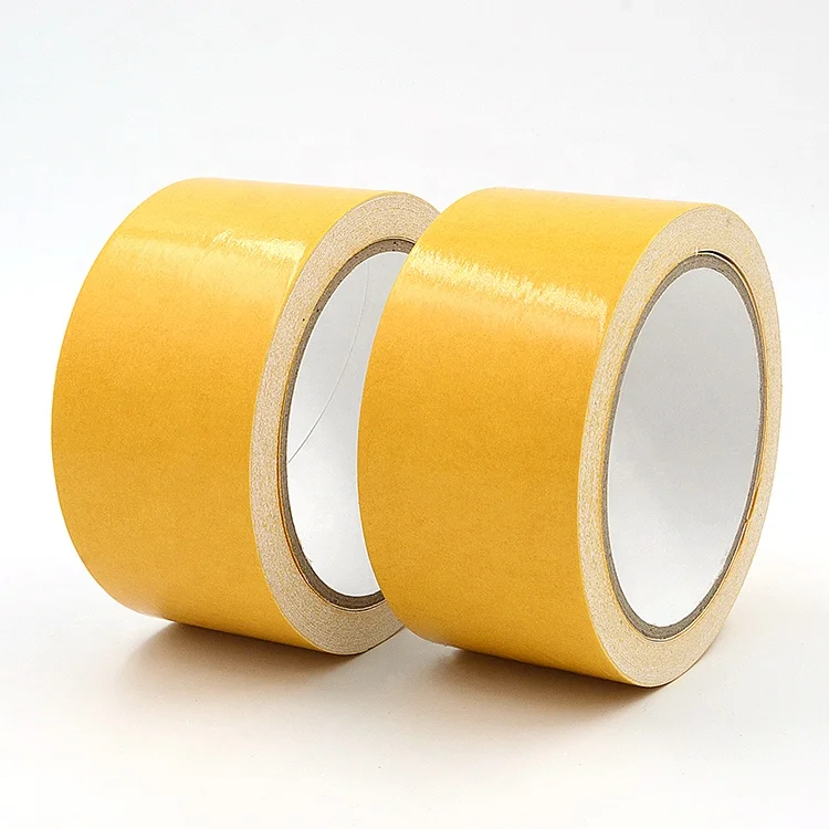 Export high quality free samples strong adhesive double sided cloth carpet edge seaming mounting binding repairing tape 2inch