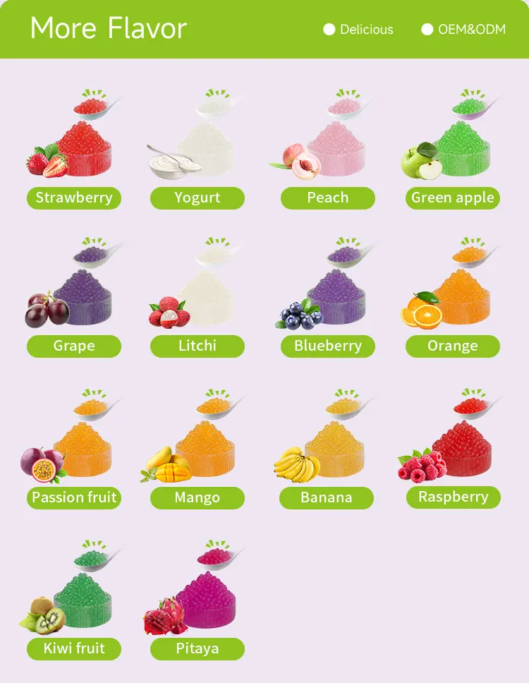 1.3kg instant mango flavour fruit juice balls bursting popping boba pop pearl for milk bubble tea ingredients cheap price