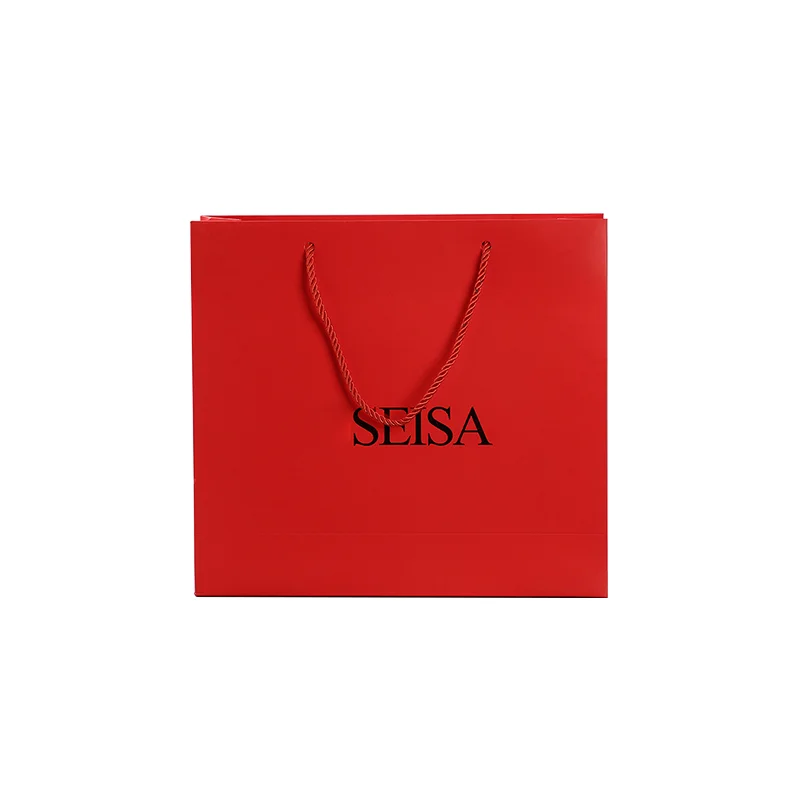 12. Extra large paper bags shopping gift bag logo printing kraft bag with twisted 6