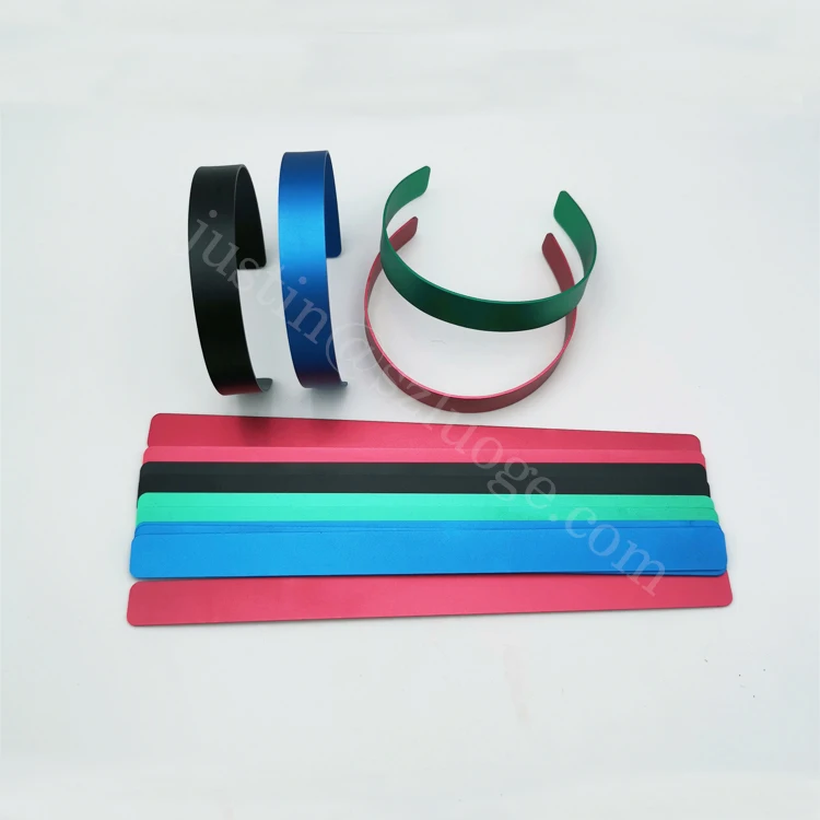 custom blank anodized metal aluminium bracelet wholesale men metal bracelet