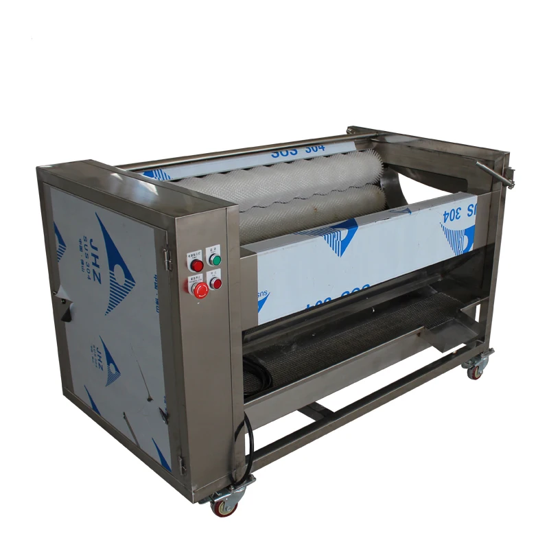 Brush roll vegetable cleaning peeling machine for carrot potato washing