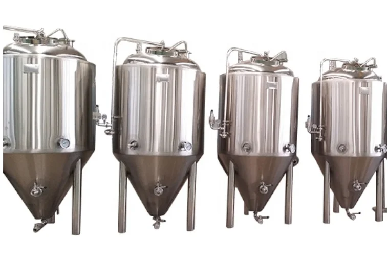 Factory direct sale 200l conical fermentation bucket industrial beer brewing equipment Fermenting Equipment Turnkey Project