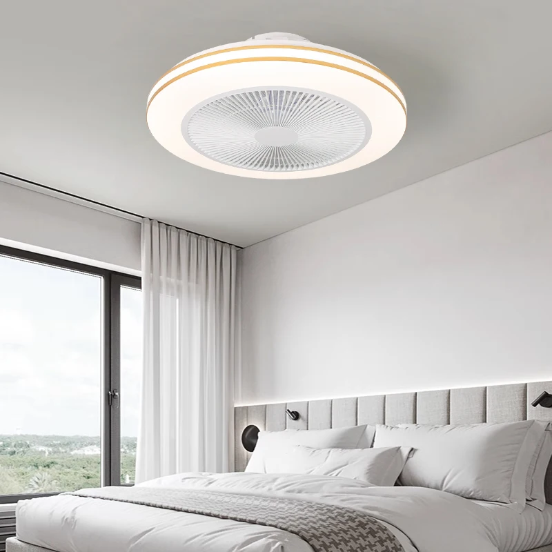 Modern DC Smart Bldc Tuya Wifi LED Smart Ceiling Fan with Light Energy Saving & Noiseless for Bedroom App Remote Control Switch