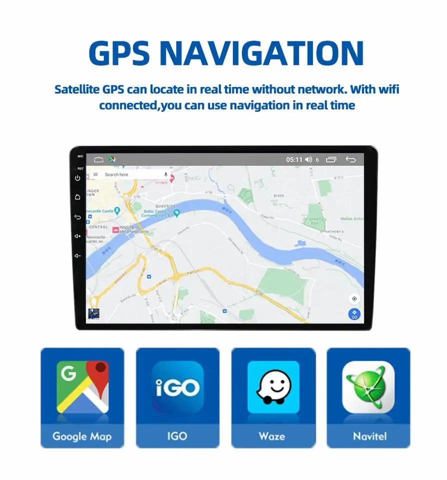 2Din Android 12 7 9 10Inch Car Multimedia Video Player Universal Stereo Radio GPS For Volkswagen Nissan Hyundai Kia Toyota