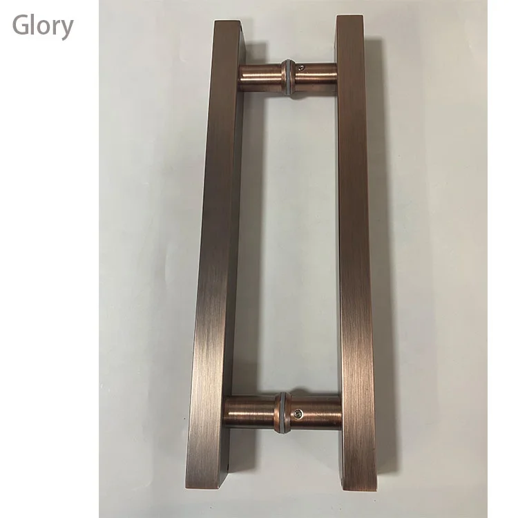 H type square tube Red bronze Matt customized pattern and size hot sale Chinese supplier manufacturer wholesale door handle