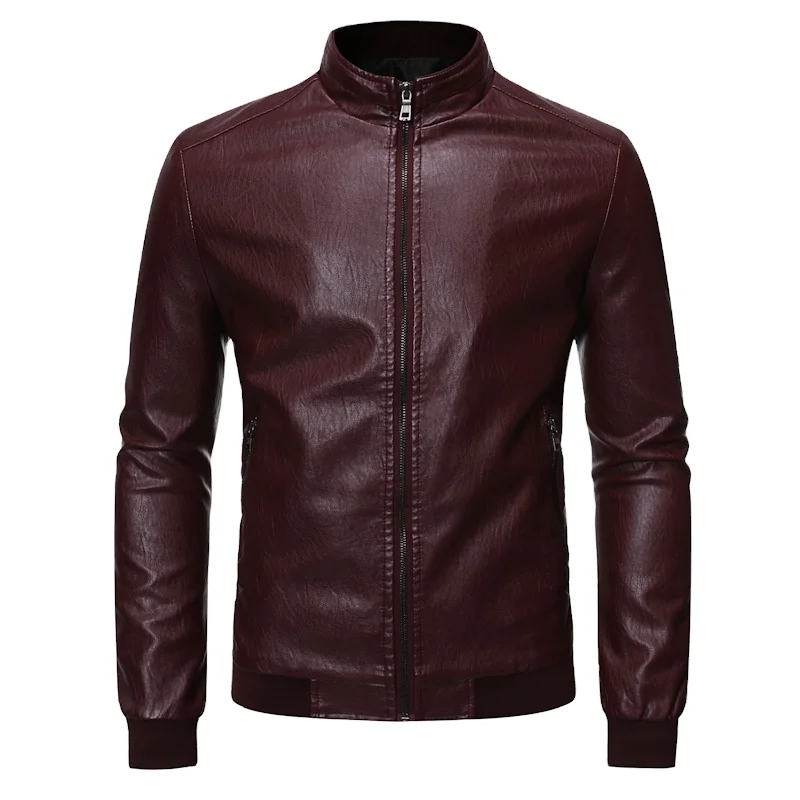 
Мужские кожаные куртки из натуральной кожи, повседневные пенопластовые куртки 