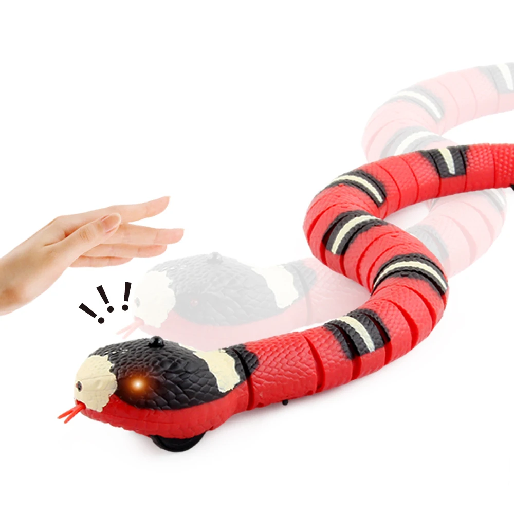 Snake Light and Tongue Retraction Touch Sensitive Moving Snake Toy