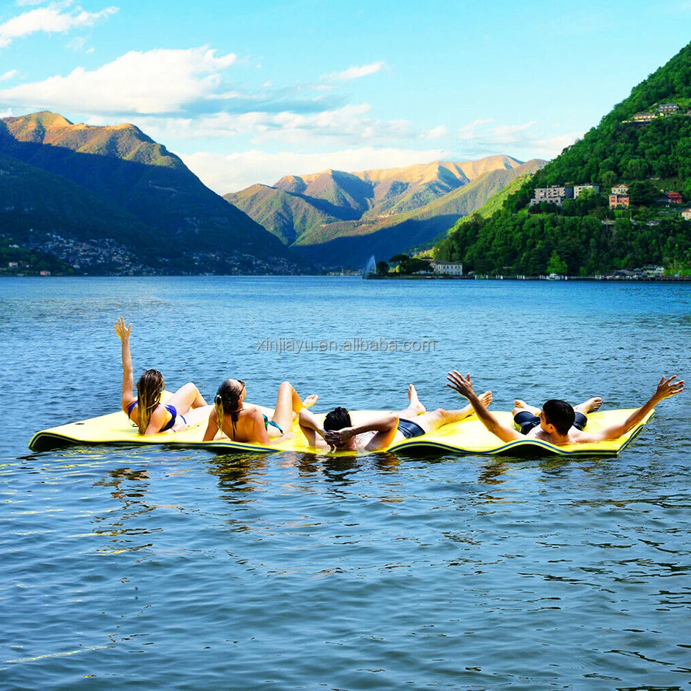 OEM Wholesale Summer Swim Pool Equip Float Swimming Pool Lake Beach Water Child Island Float Floating Mats Mattress For A Pool