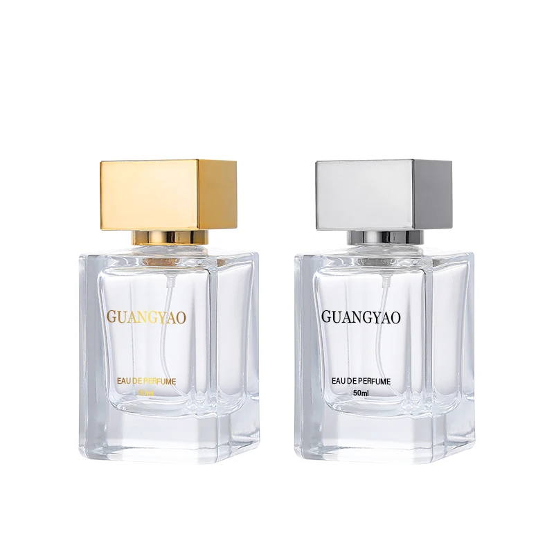 luxurious 50 ml perfume bottle crimp crystal bottle perfume glass bottles perfume For Gift