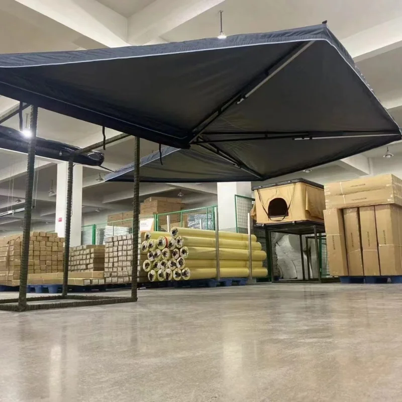 Outdoor Camping Roof Top Tent Extended 270 Degrees Portable Quick Opening Car Side Awning