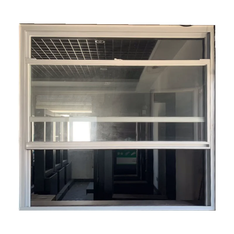 Single Glass Cheap House Windows frame double glass guillotine windows Aluminum single Hung Window For Sale single hung windows