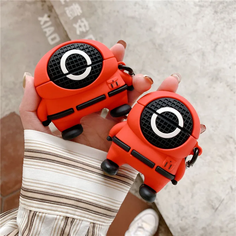 Wholesale Custom 3D Silicone Case Design Squid Game Protective Pro Cases Cover For Air Pod Pro