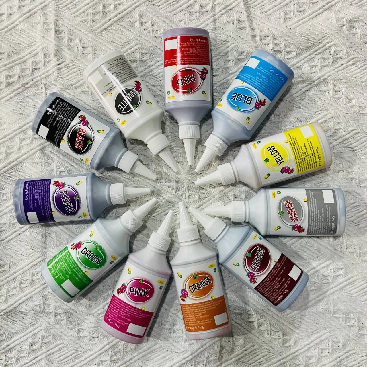 140g Pastry Accessories Water and Oil Based Food Coloring Gel Liquid Colors for Cake Supplies Essential Cake Tools