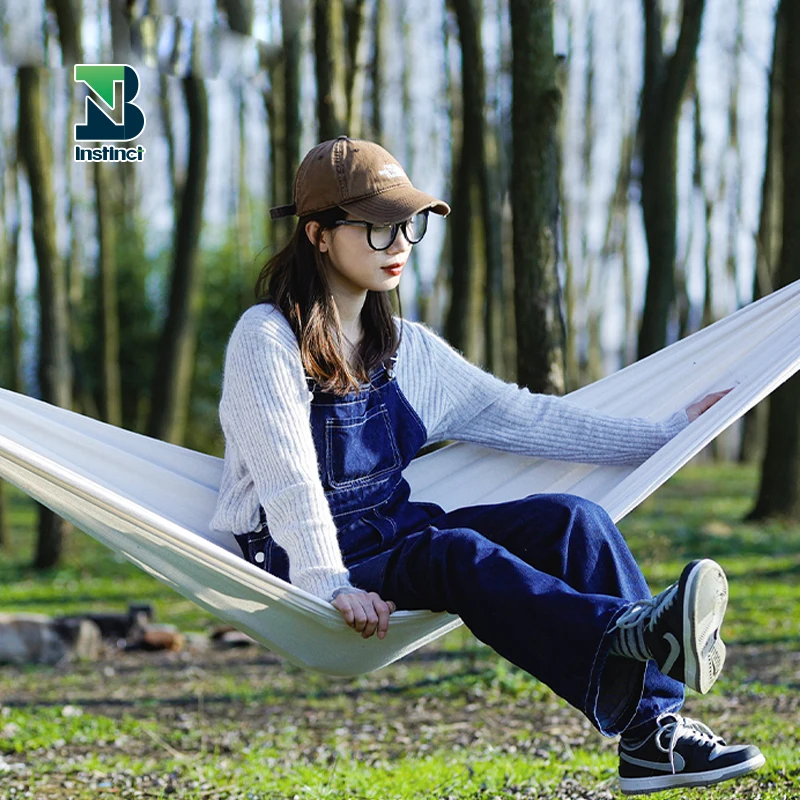 INSTINCT New Outdoor Camping Hanging Folding Knit Hammock hammock bed outdoor