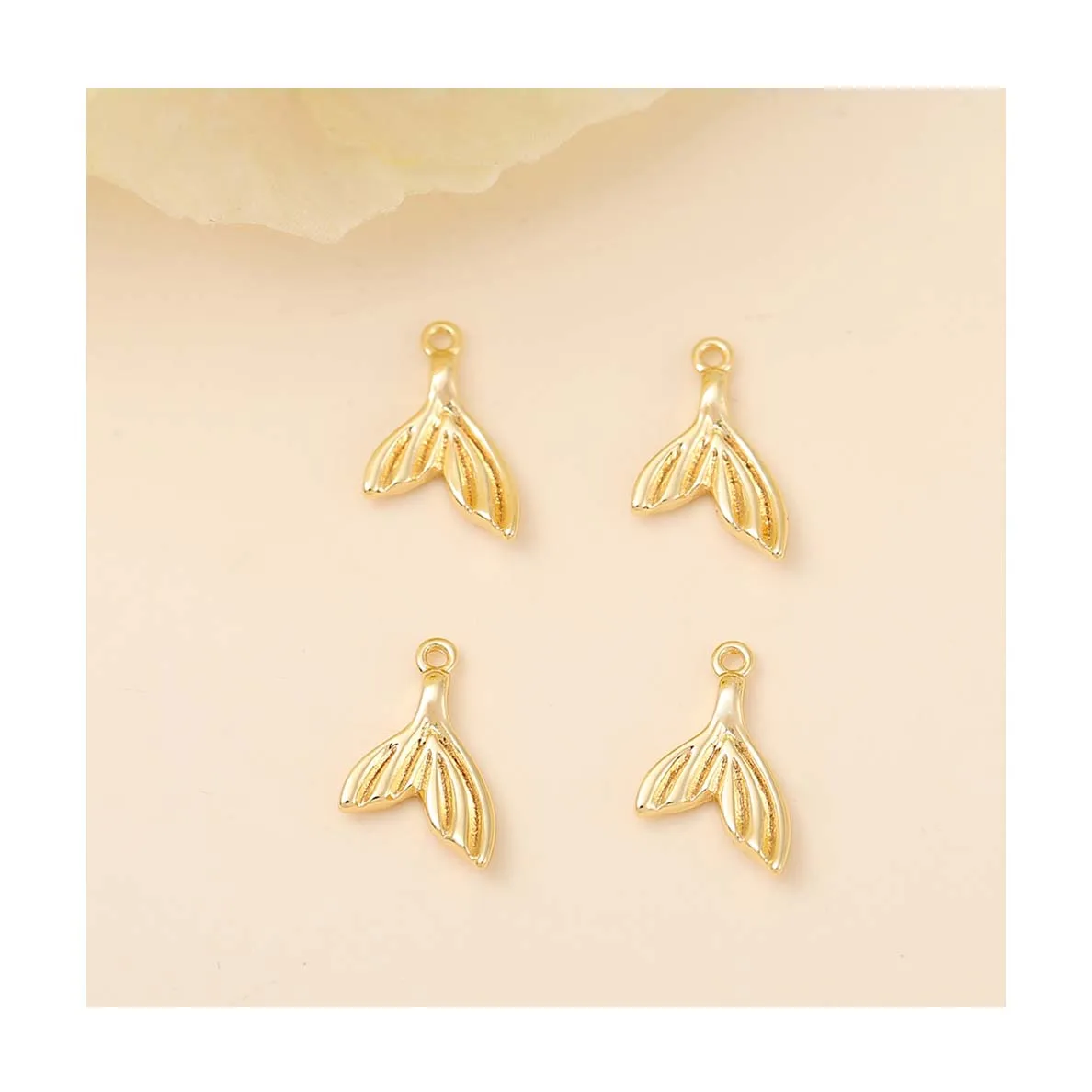 Simple Necklace Bracelet Earrings Components Handmade Jewelry Findings Material Fashionable Copper Dolphin Tail Accessories