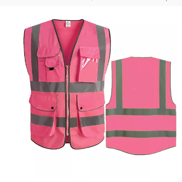 High Visibility Reflective Vest Working Clothes Motorcycle Cycling Sports Outdoor Reflective Safety Clothing Reflective Jacket