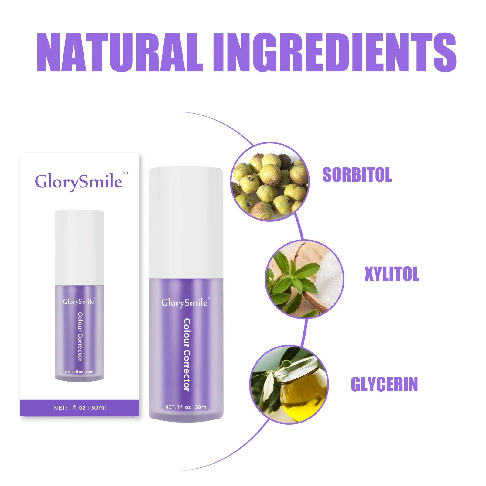 Bulk Wholesale Professional Formula V34 Serum Purple Tooth Color Correct Toothpaste 30ml For Yellow Teeth