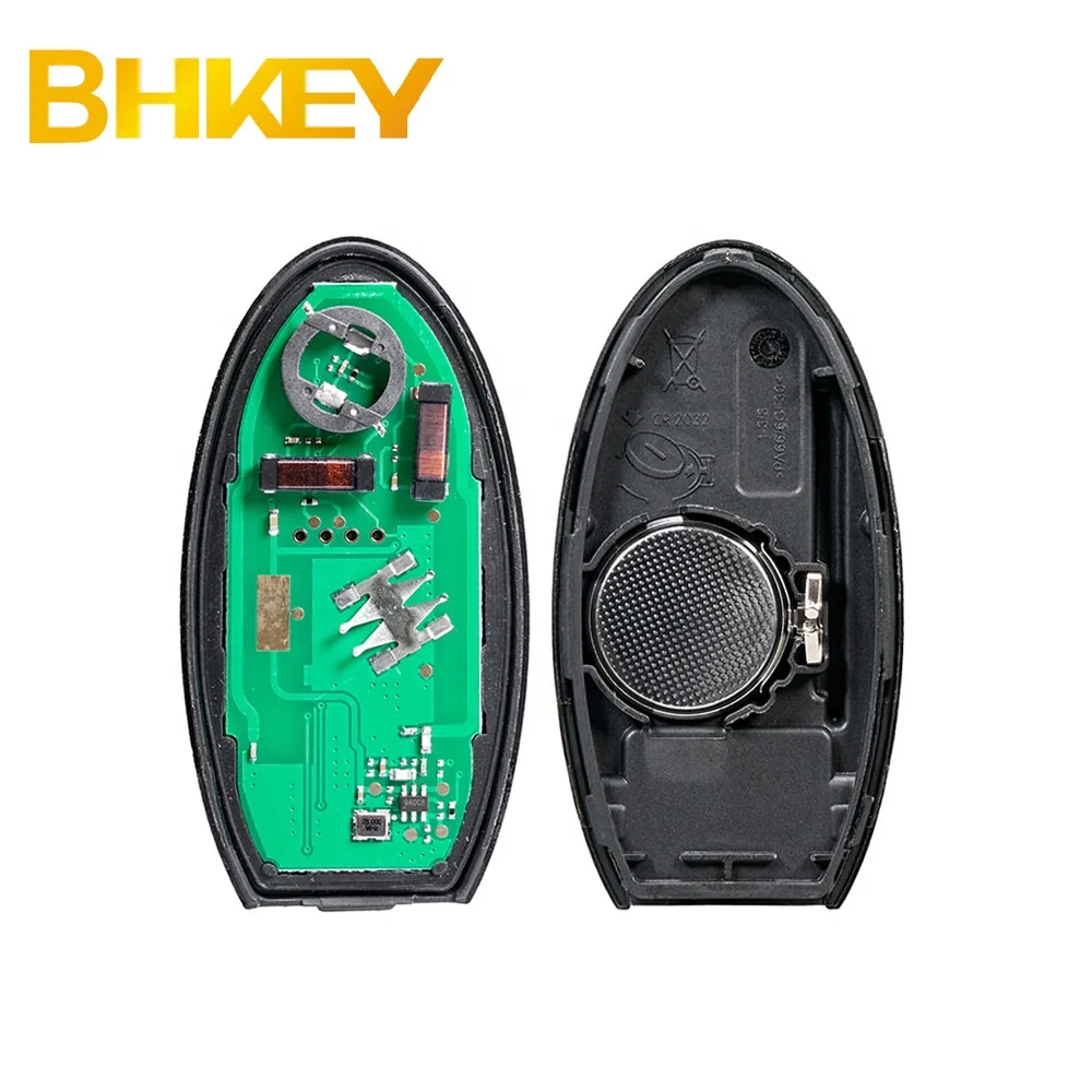 For Nissan Micra Juke Note Leaf Cube Tiida 2BTN  Remote Car Key 433Mhz ID46 Chip