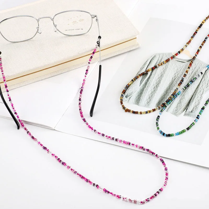 Adjustable Eyeglass Strap Eyeglass Holder Anti Slip Beaded Eyeglass Chain
