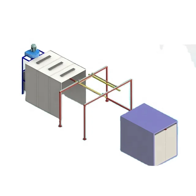 Factory price conveyor moving electrostatic powder coating production line system