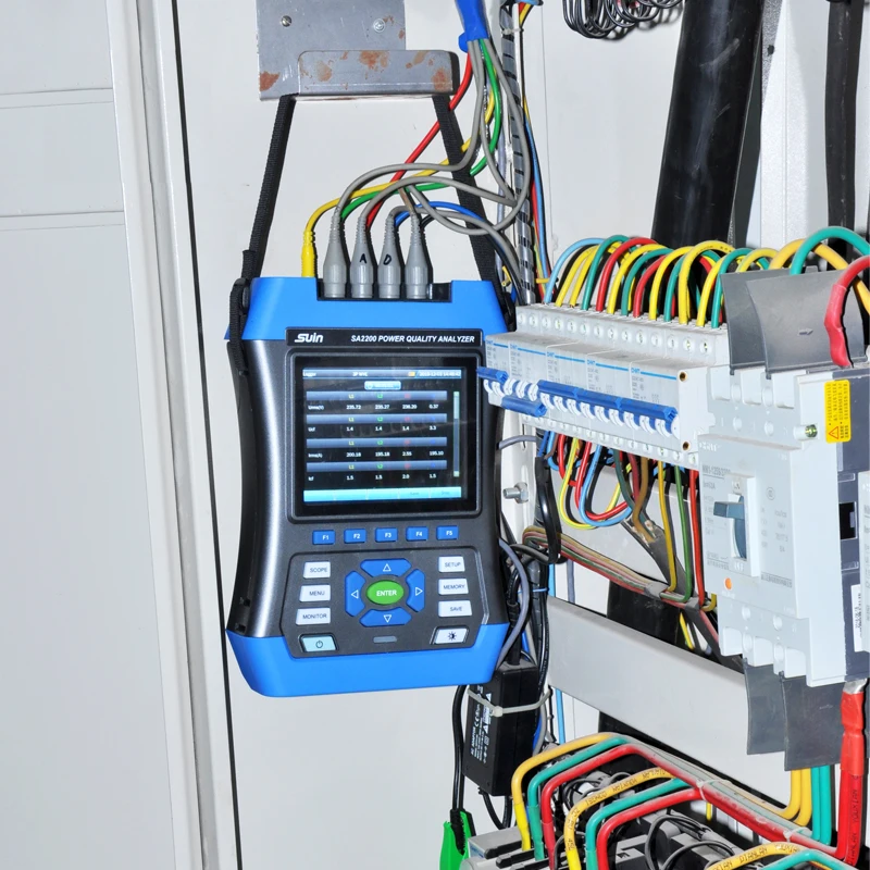 IEC61000-4-30 Class A three phase handheld  SA2200 power quality and energy analyzer