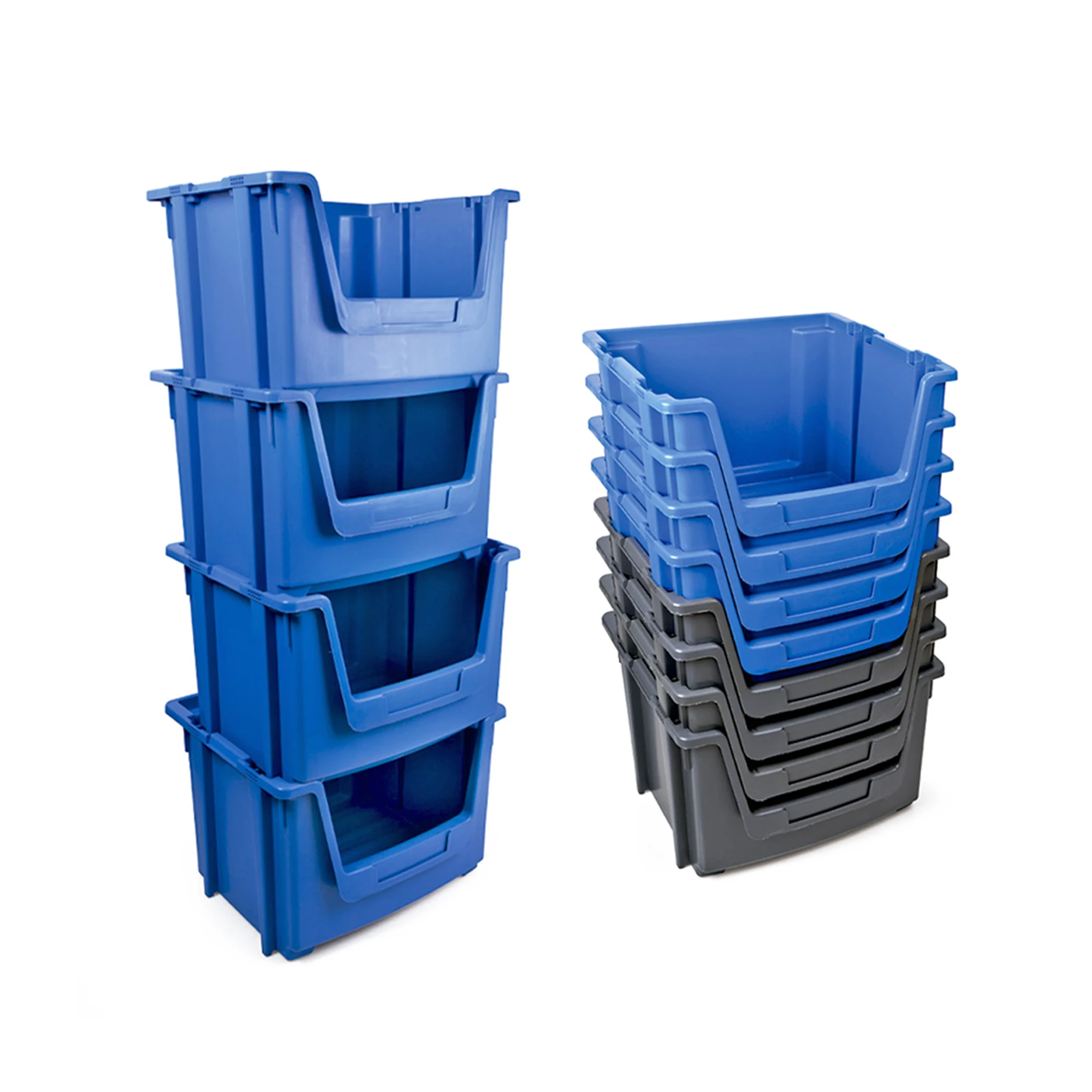 JOIN Superimposable and combinable rectangular bin 100% recyclable HDPE High Density Polyethylene