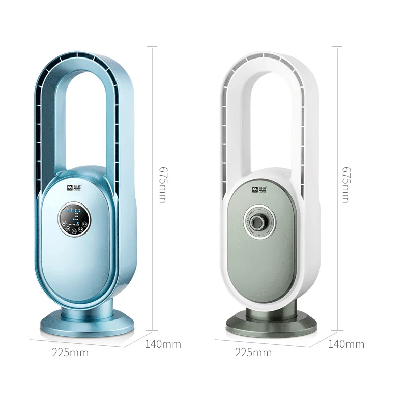 LUCKY FEEL TC-WY 2022 New Arrival Fashion Design No Blades Blue Pink Whit Color Remote and Mechanical Tower and Pedestal Fan